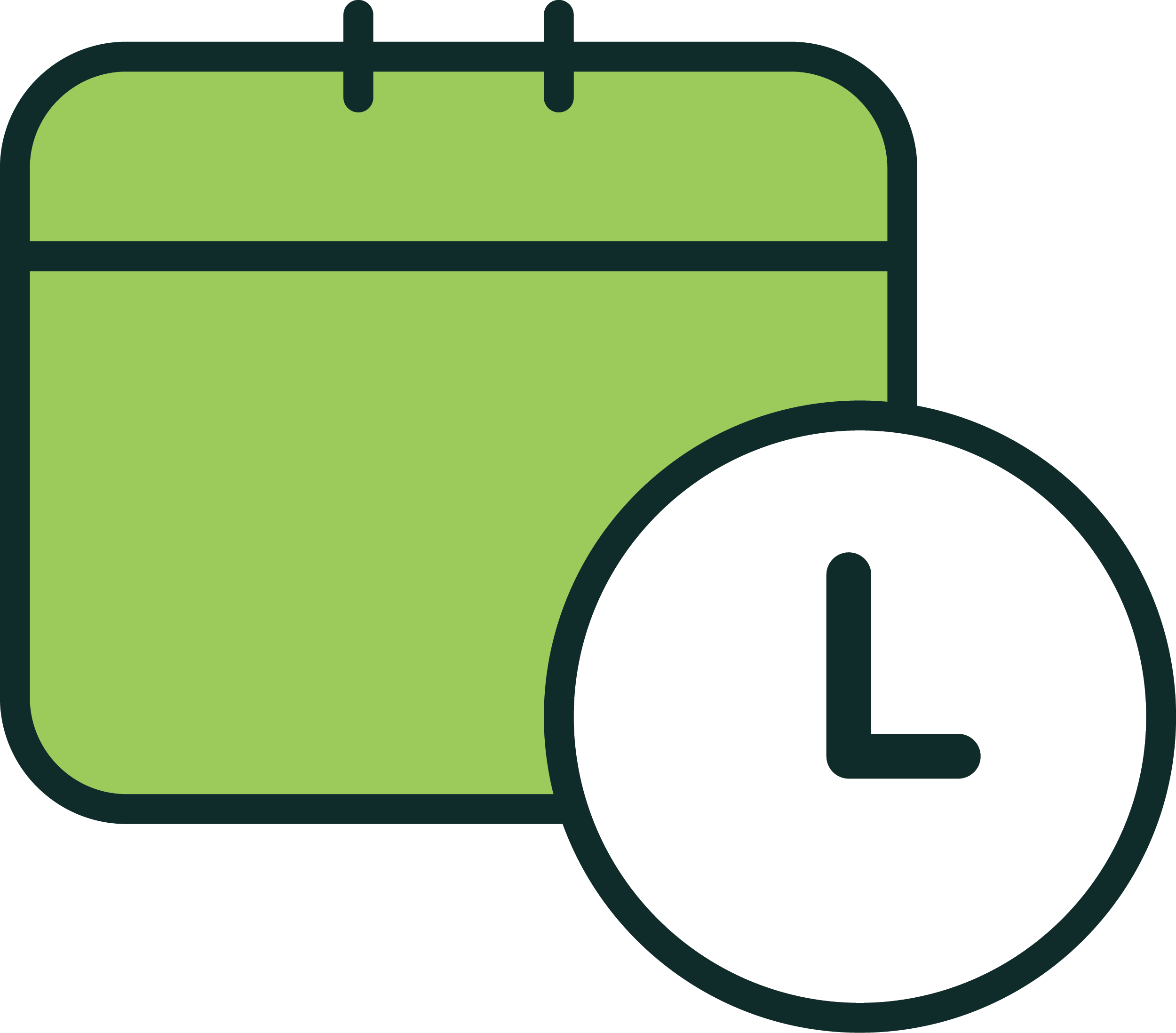 a clock and a folder icon.