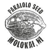A black and white image of a logo for palaiolo seed molokai, hawaii.