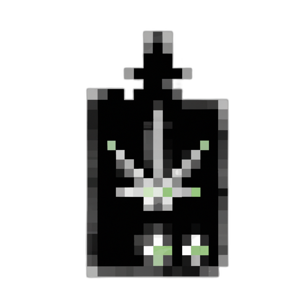 A pixelated image of a marijuana leaf on a black background.